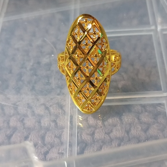 Ring Jewelry - ♥️ 5 / $20 Elegant Gold Women's Ring Size Filgree Style 💛